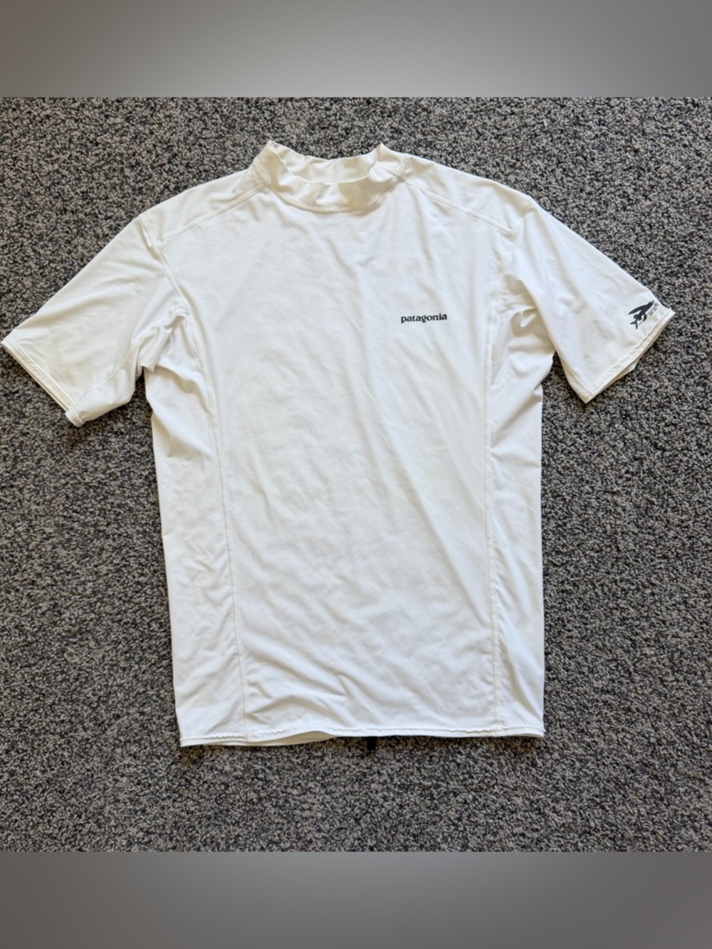 Patagonia Men’s R0 Rashguard Swimsuit Swim Shirt in White UPF 50 XL